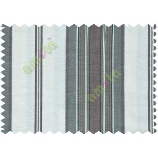 White grey brown lines  main cotton curtain designs